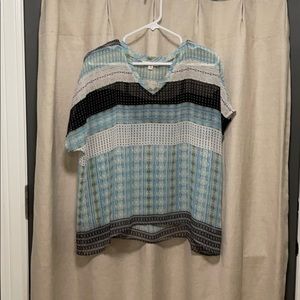 Multicolor stripe blouse